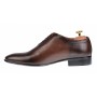 Pantofi barbati office, eleganti din piele naturala maro, 026M